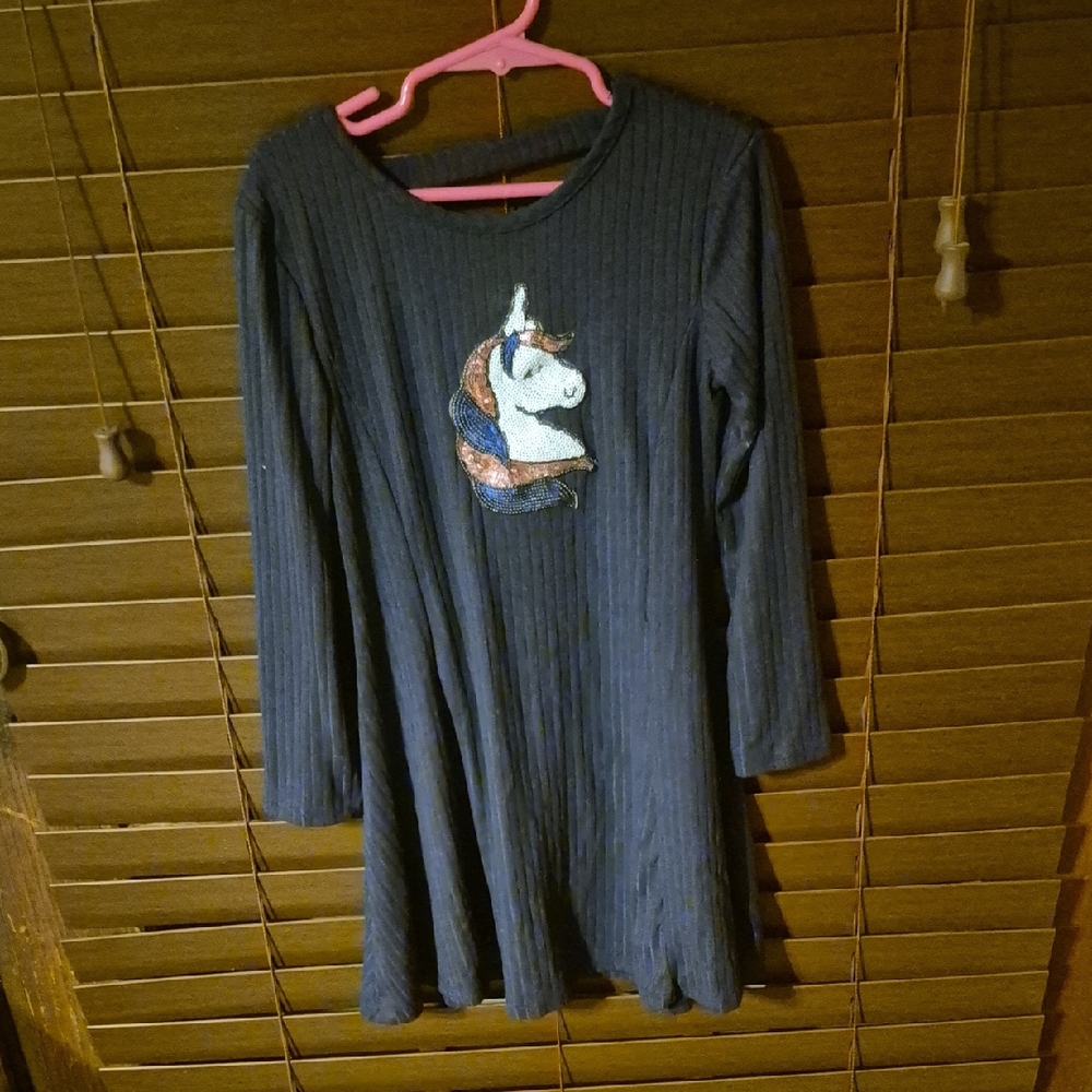 Unicorn Embroidered Kids Long Sleeve Top